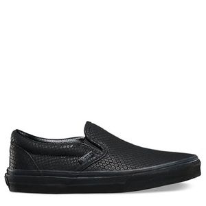 Vans Unisex Slip-On Black Snake Leather